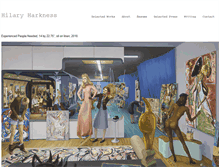 Tablet Screenshot of hilaryharkness.com